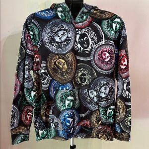 NWT Baroque Gold by Drill Clothing Co. Multicolor Graphic Hoodie